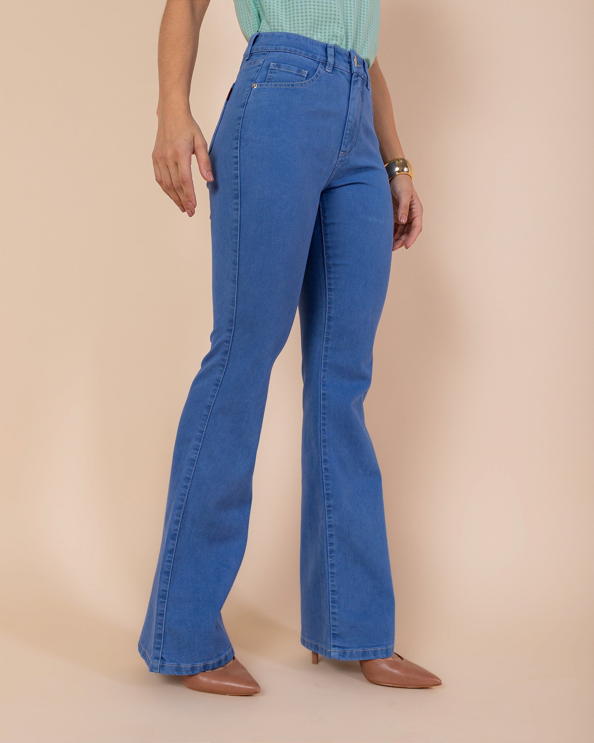Calça Jeans Flare - LOONY - JBS1048 - Eleganza Modas Jeans