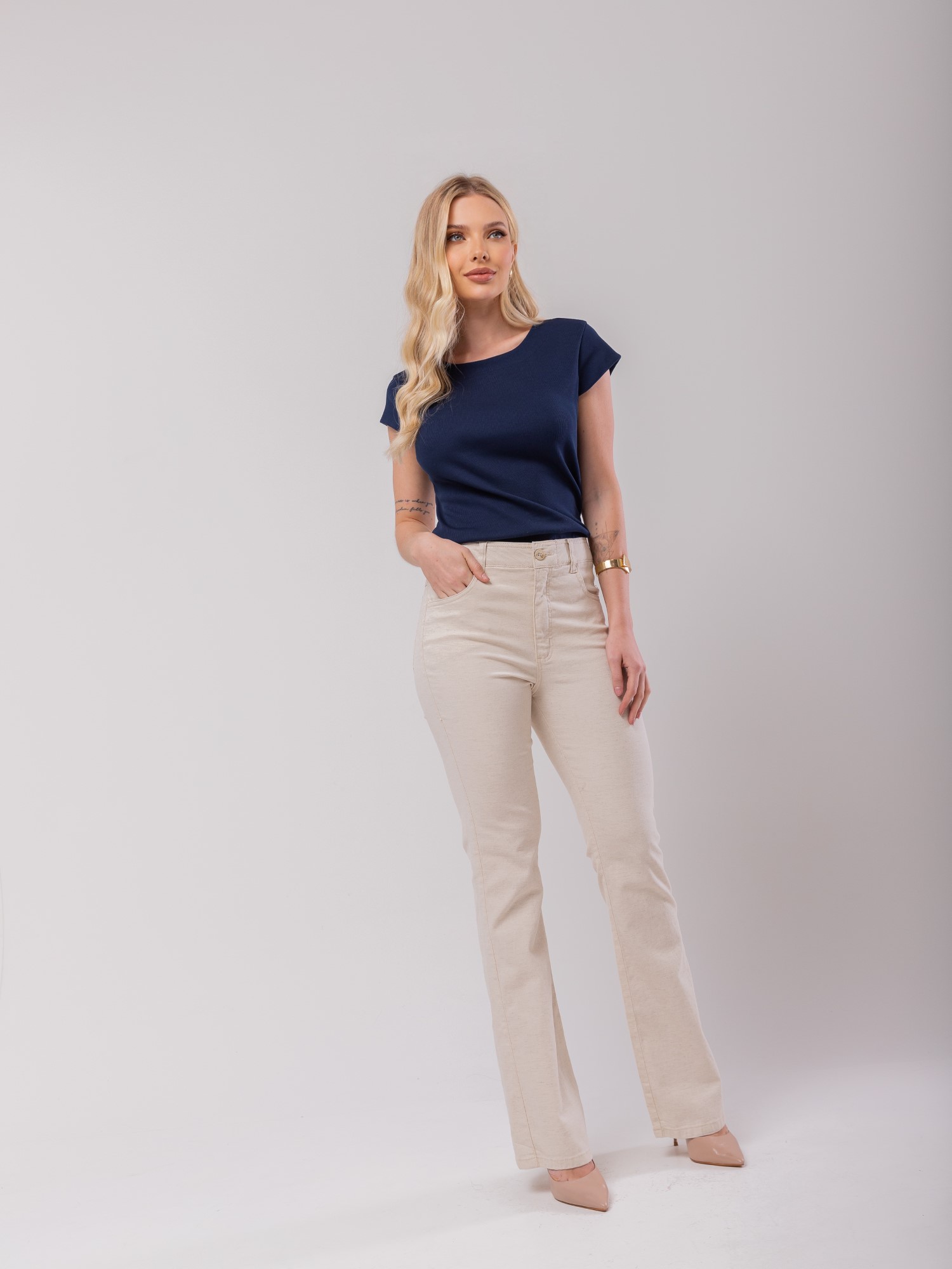 Calça Flare Linho main image 1