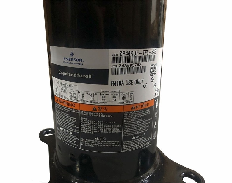 COMPRESSOR 48000 BTUS 4TR R410A 220V 3F SCROLL COPELAND ZP44KUETF552E ...