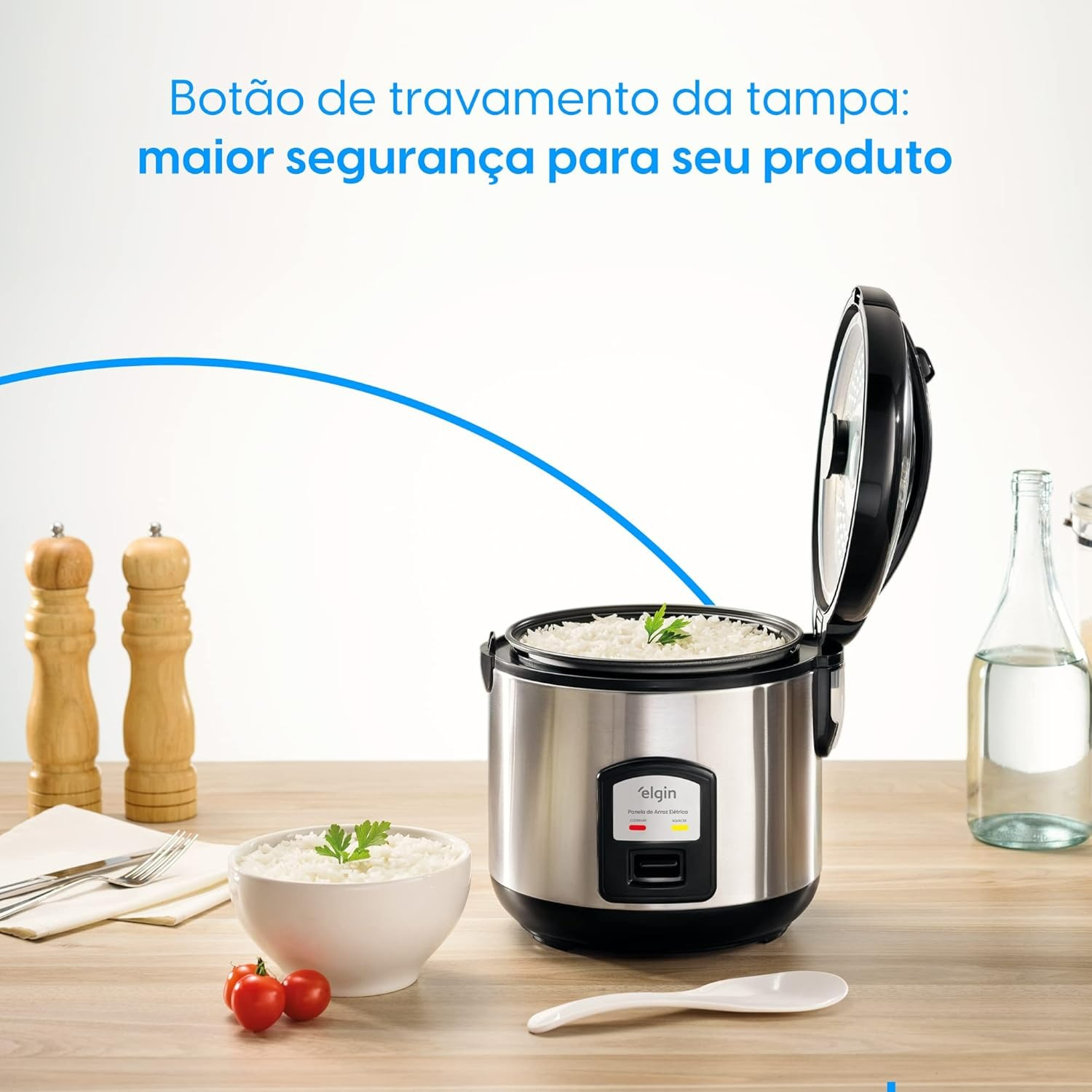PANELA DE ARROZ ELÉTRICA ELGIN CAPACIDADE 5 XÍCARAS 1 LITRO 400W 110V ...