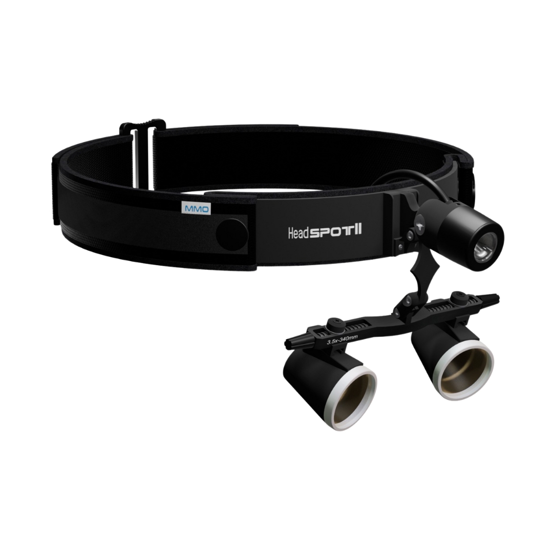 Lupa Fotóforo LED Head Spot II SE 3,5 x 340mm - MM Optics - Odonto