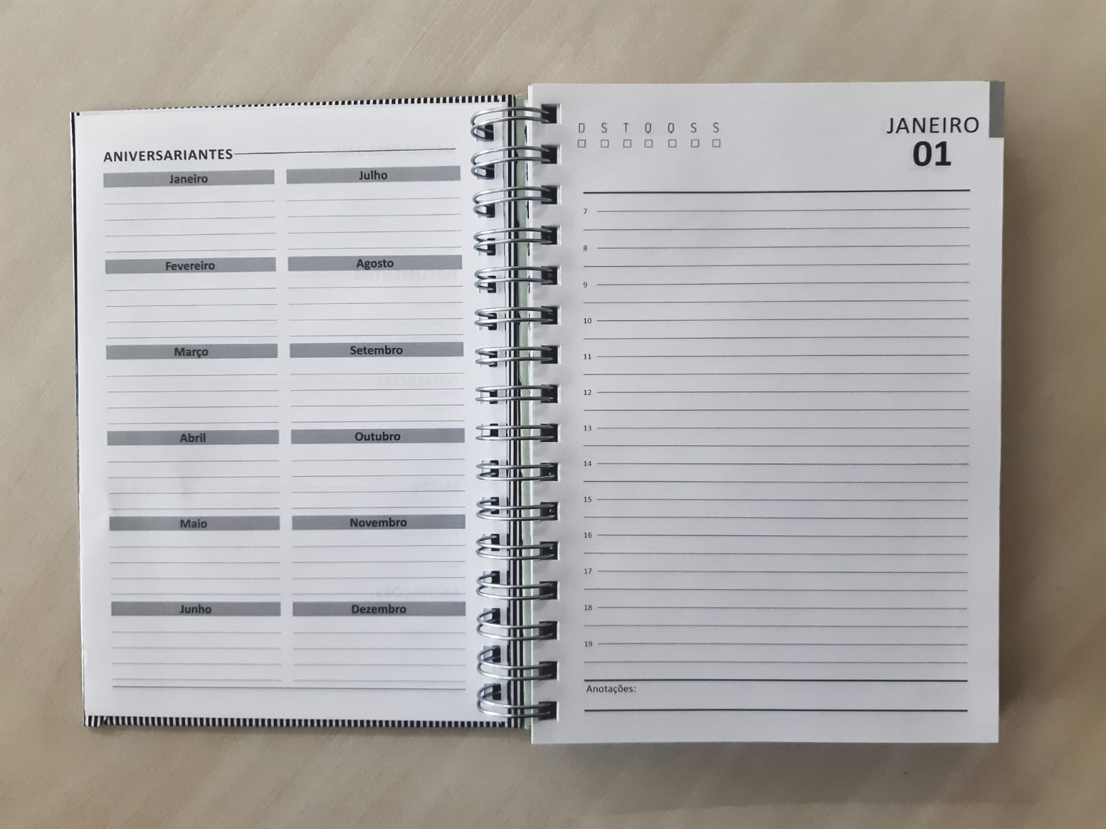 Agenda Permanente Personalizada Laminação Brilho - Lince Gráfica e Editora