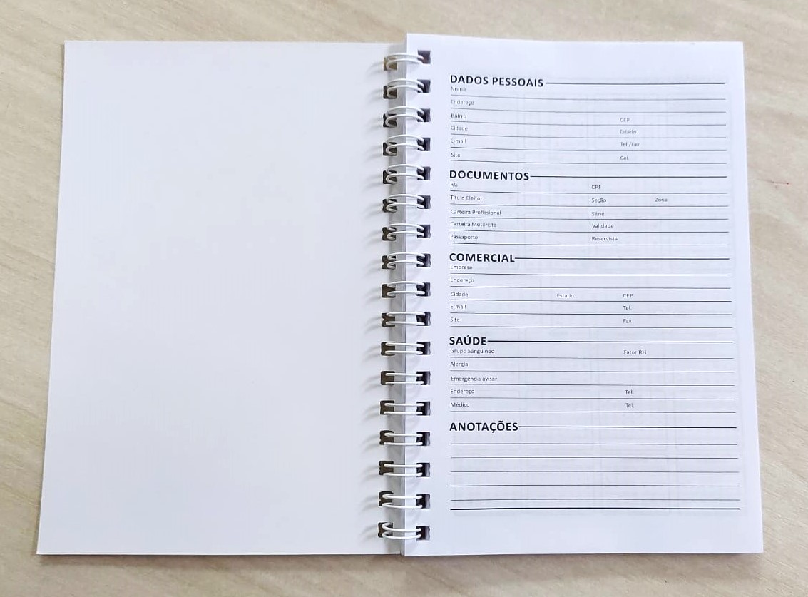 Mini Agendas Personalizadas 10x15 com logo para empresas e eventos (100 ...
