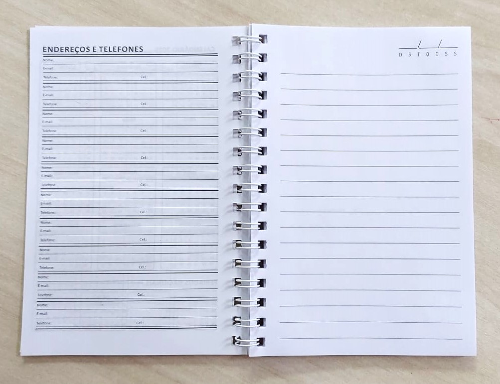 MINI AGENDAS Personalizadas 10x15 Empresas E Eventos (50 folhas ...
