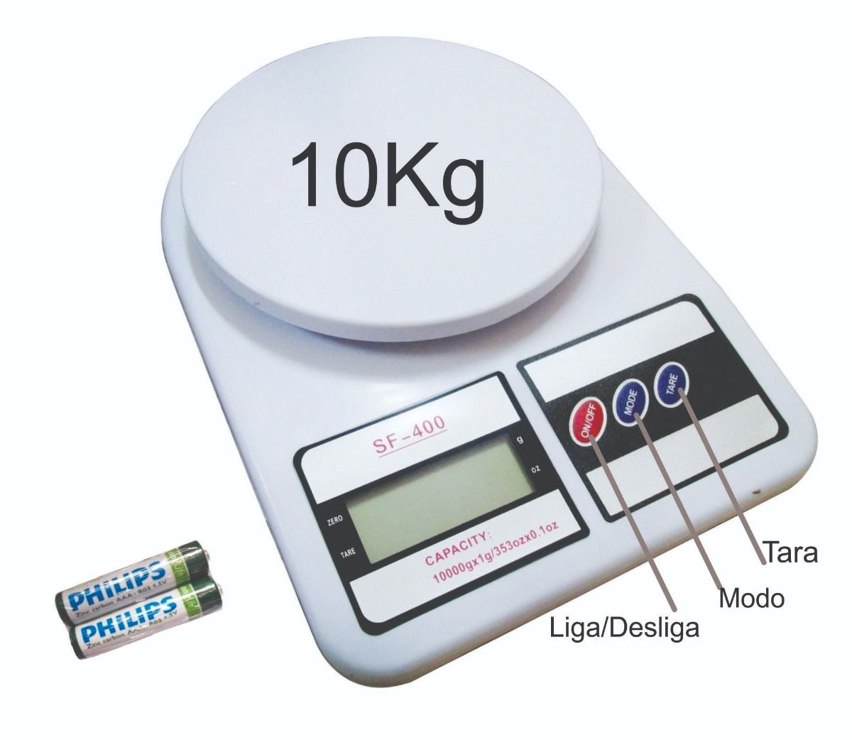 Balança Digital Cozinha Alta Precisão 10kg Dieta E Nutrição Peso