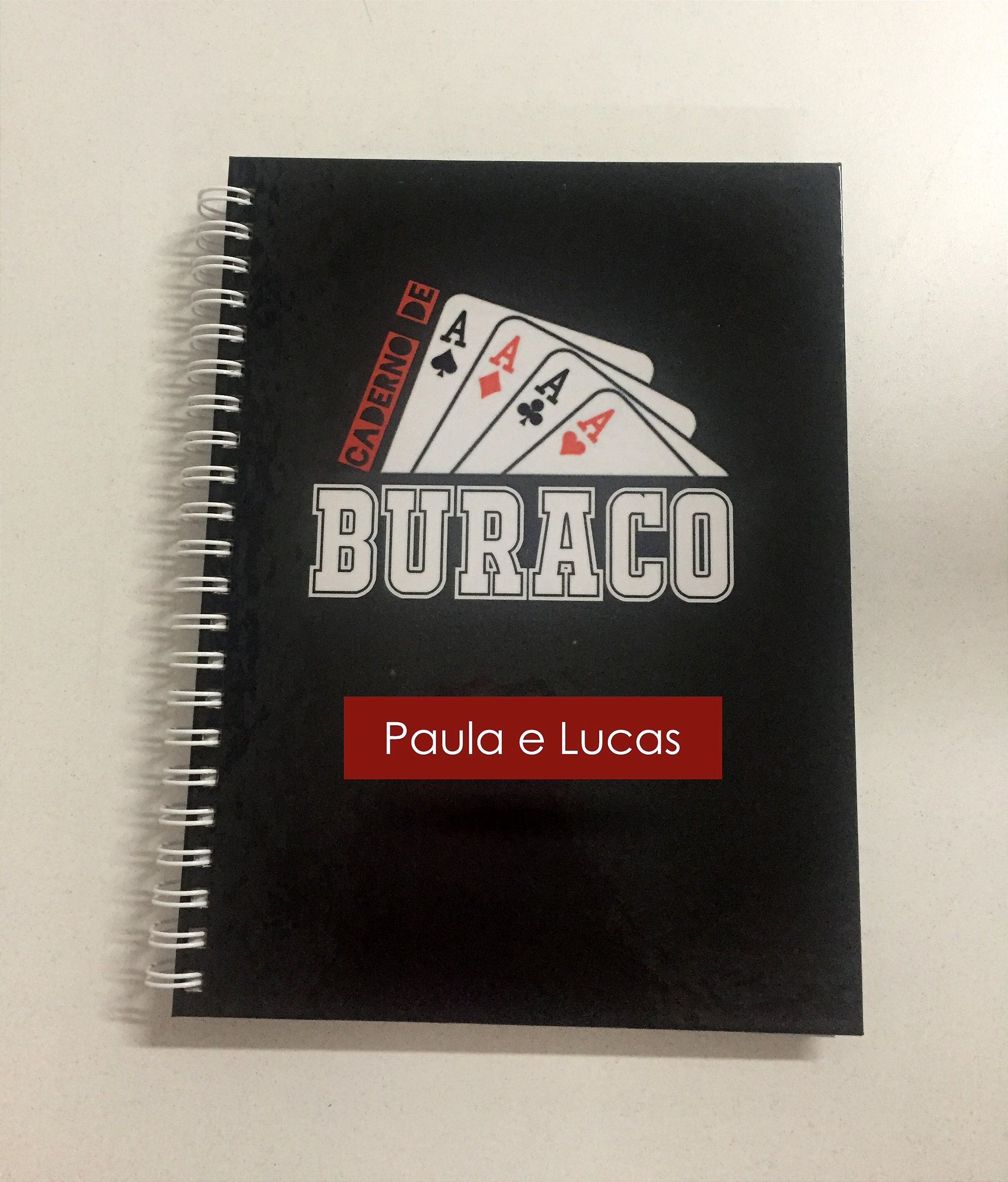 Caderno Placar de Buraco Personalizado