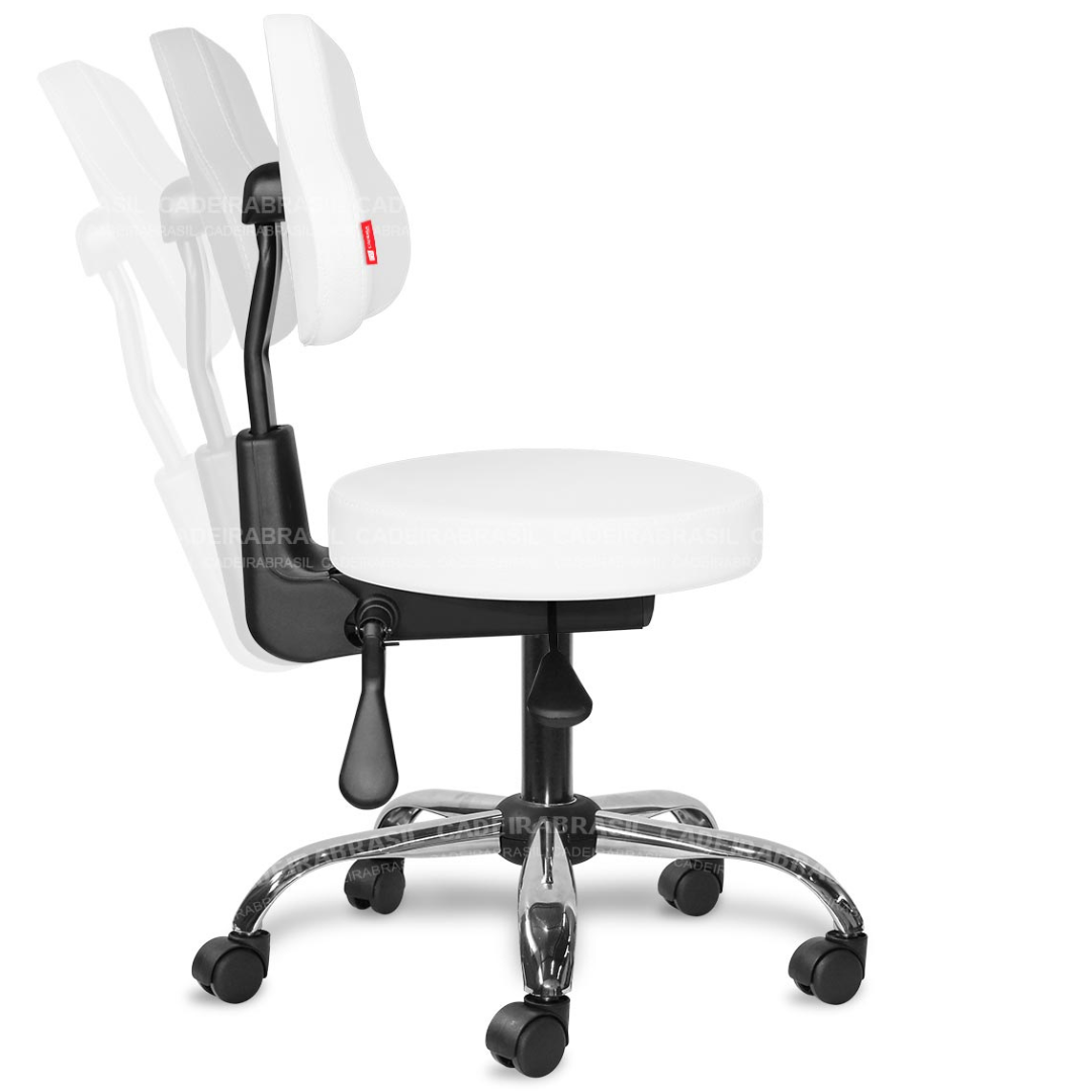 Cadeira Mocho Ergonômico Cromado CB 1584 Plus, Estética