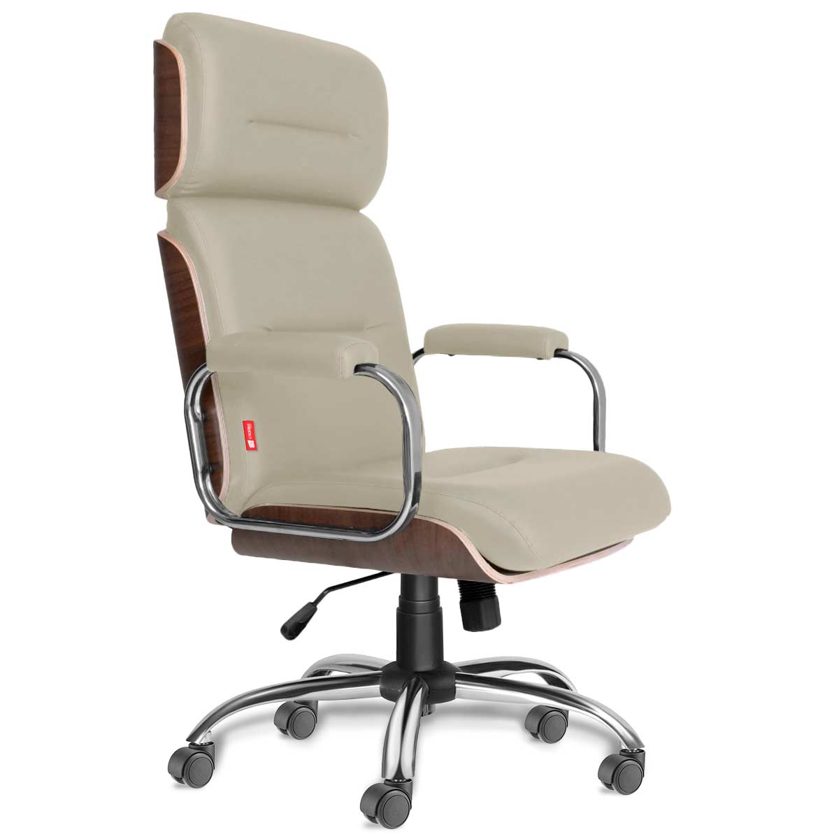 Cadeira Presidente Giratória com Apoio de Cabeça Wooden WDP52