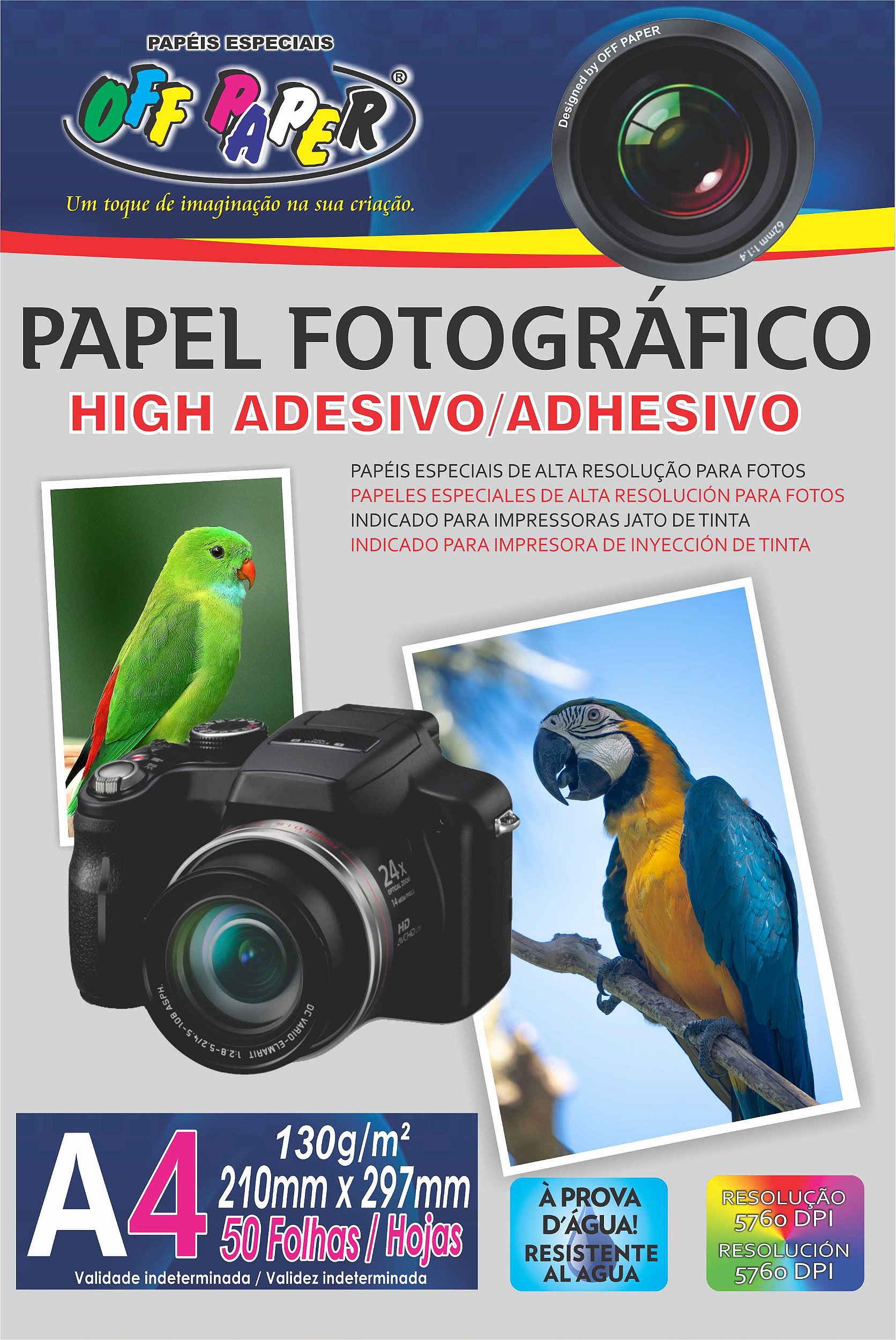 Papel Adesivo Fotografico Glossy Papéis Especiais E Envelopes 9908