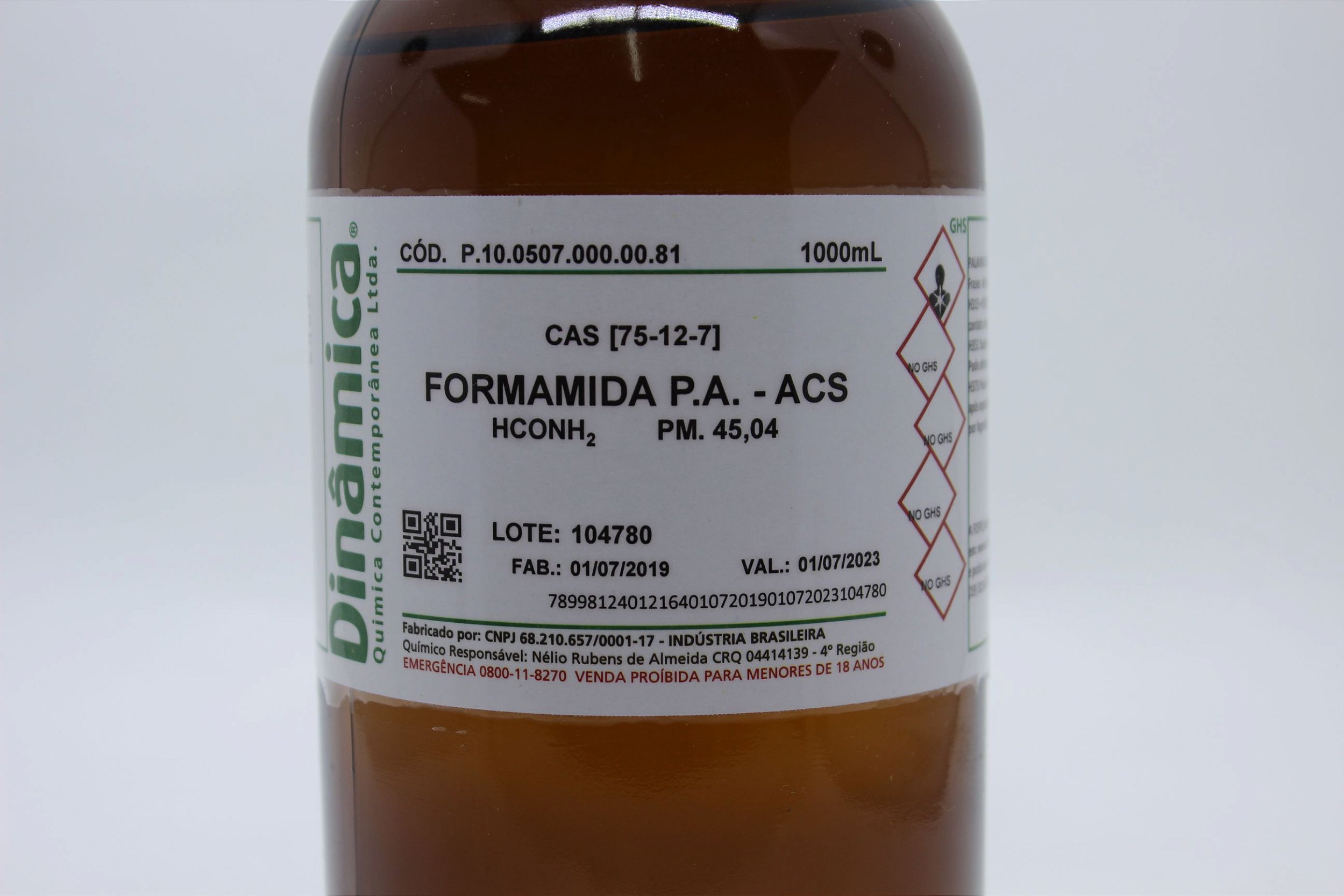 FORMAMIDA PA 1L *PF/SSP* - Didática SP