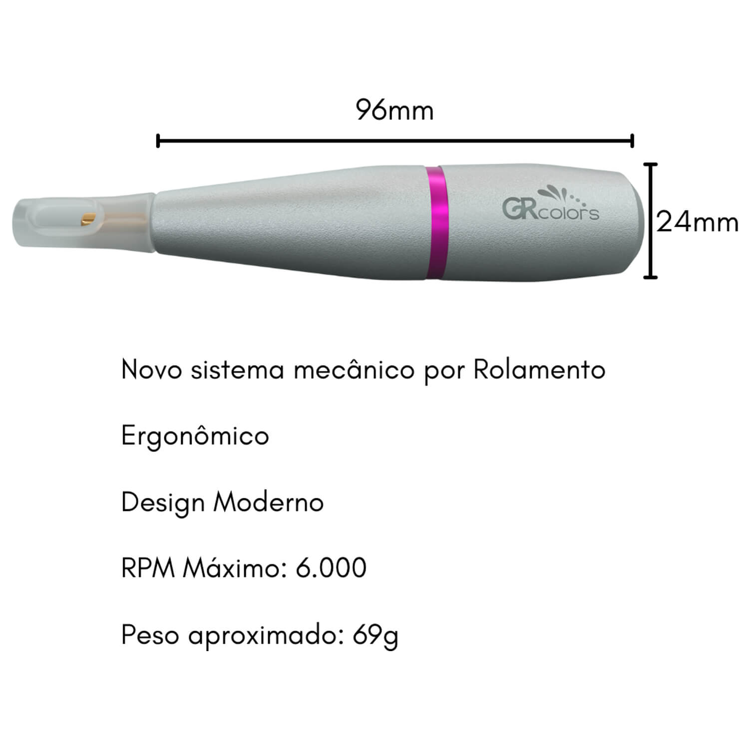 Dermógrafo Gr Colors Basic - www.atacado.maxxmania.com.br