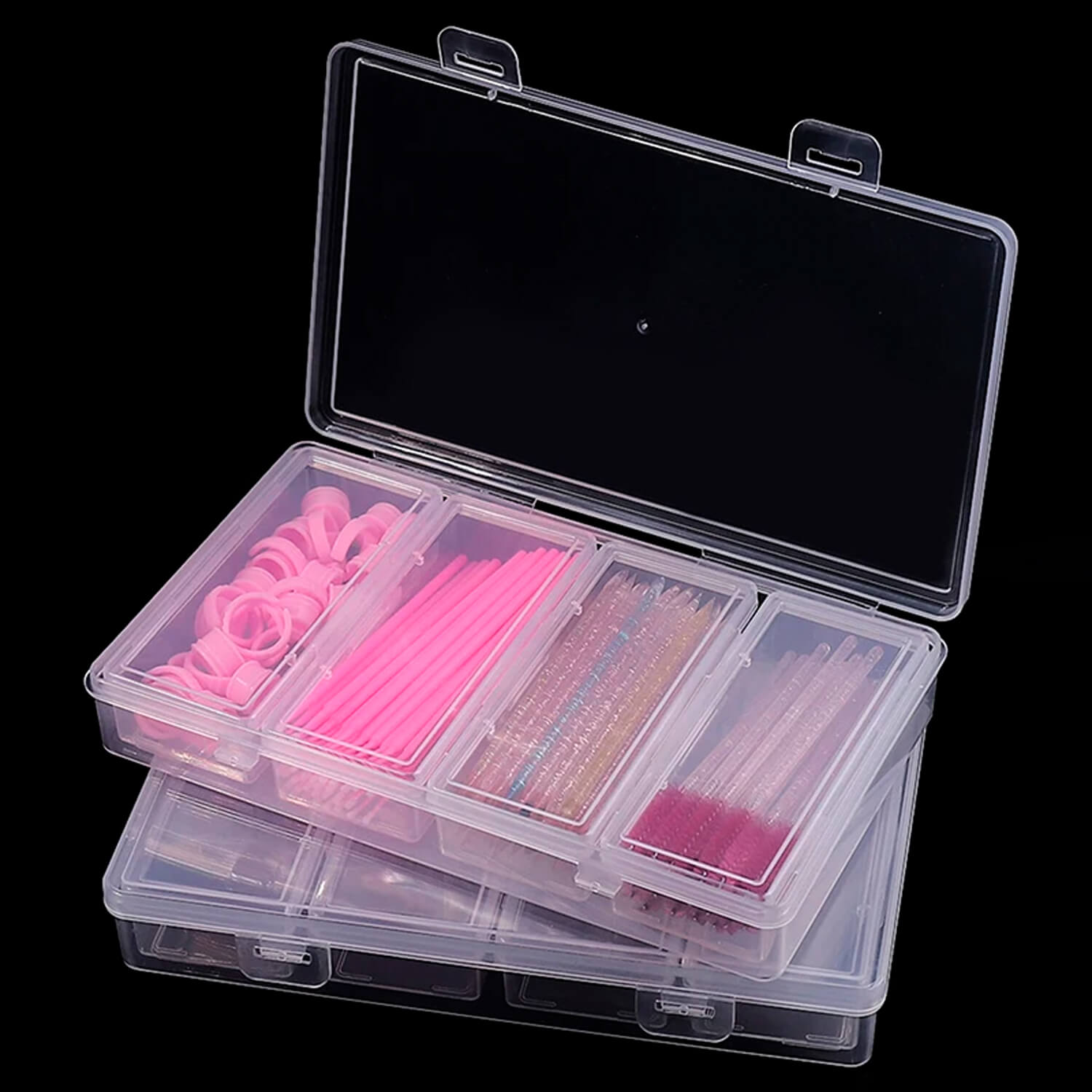Kit Acessórios para Cílios com Estojo Escovinha + Microbrush + Anel ...