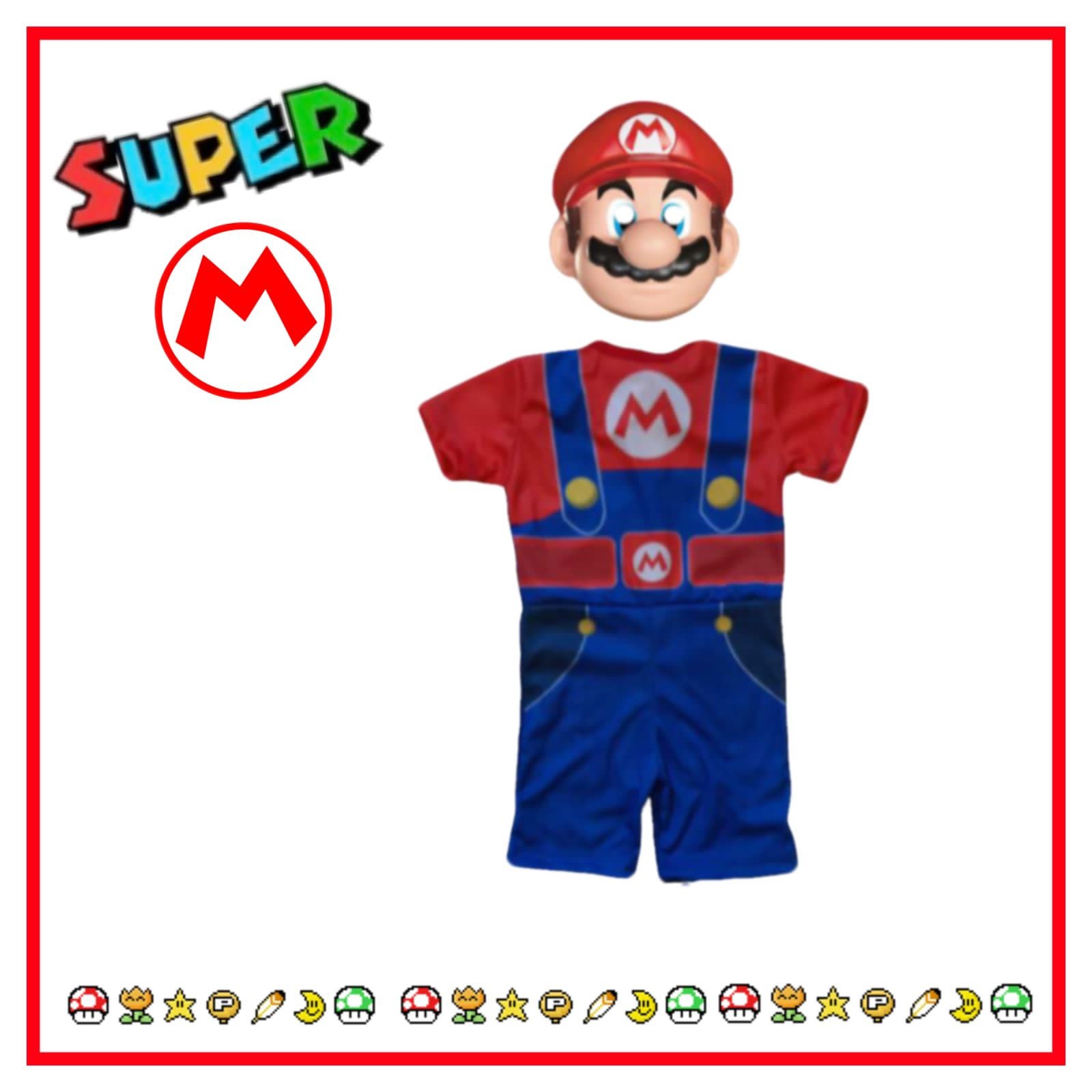 Camiseta Infantil com Estampa do Mario Bros - Tam 3 a 10 Anos Vermelho