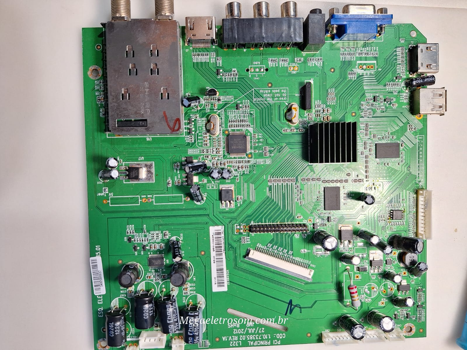 PLACA PRINCIPAL CCE L322 1.10.73385.02 V.1A ORIGINAL - MEGAELETROSOM