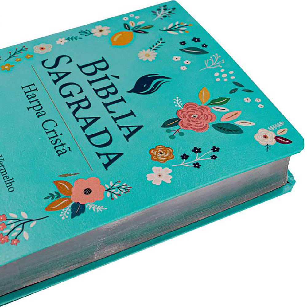 Bíblia Feminina com Harpa Letra Grande capa Azul Claro - Livraria ...