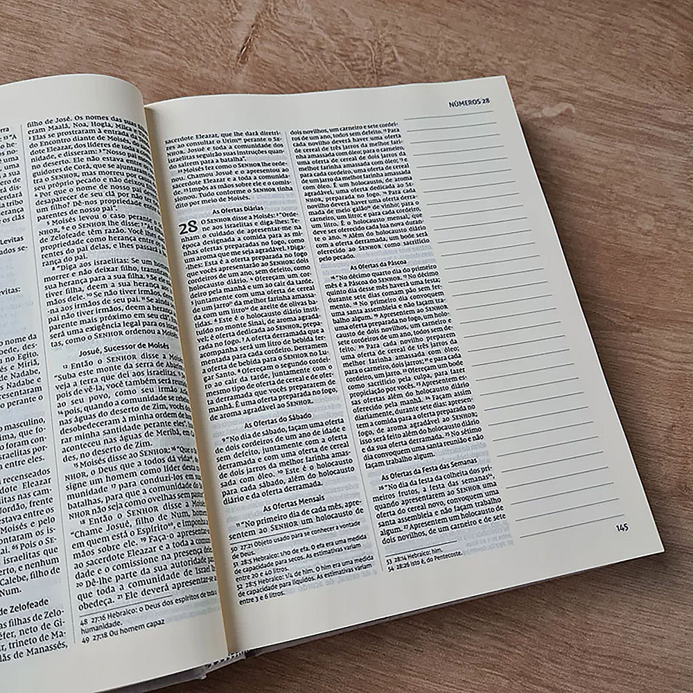 Bíblia NVI com Espaço para Anotações capa Minimalista - Livraria ...