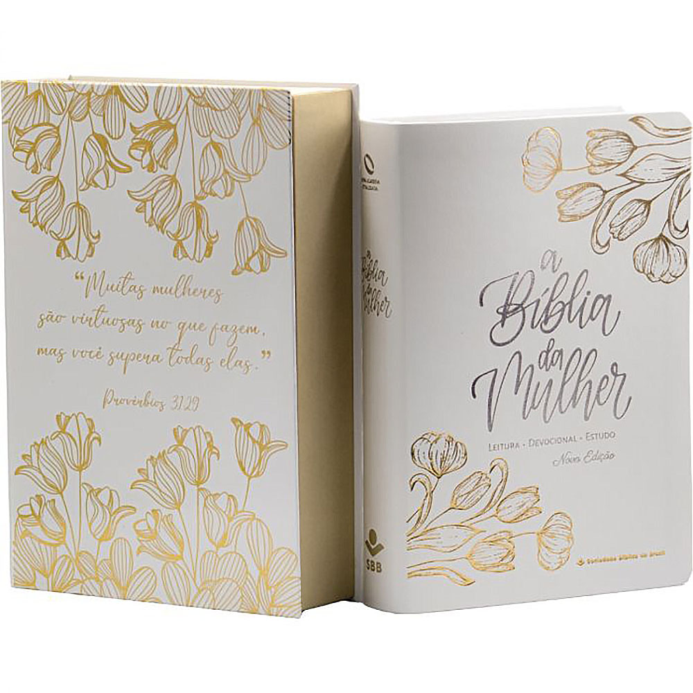 A Bíblia da Mulher Letra Grande capa Branca - Livraria Evangélica Online