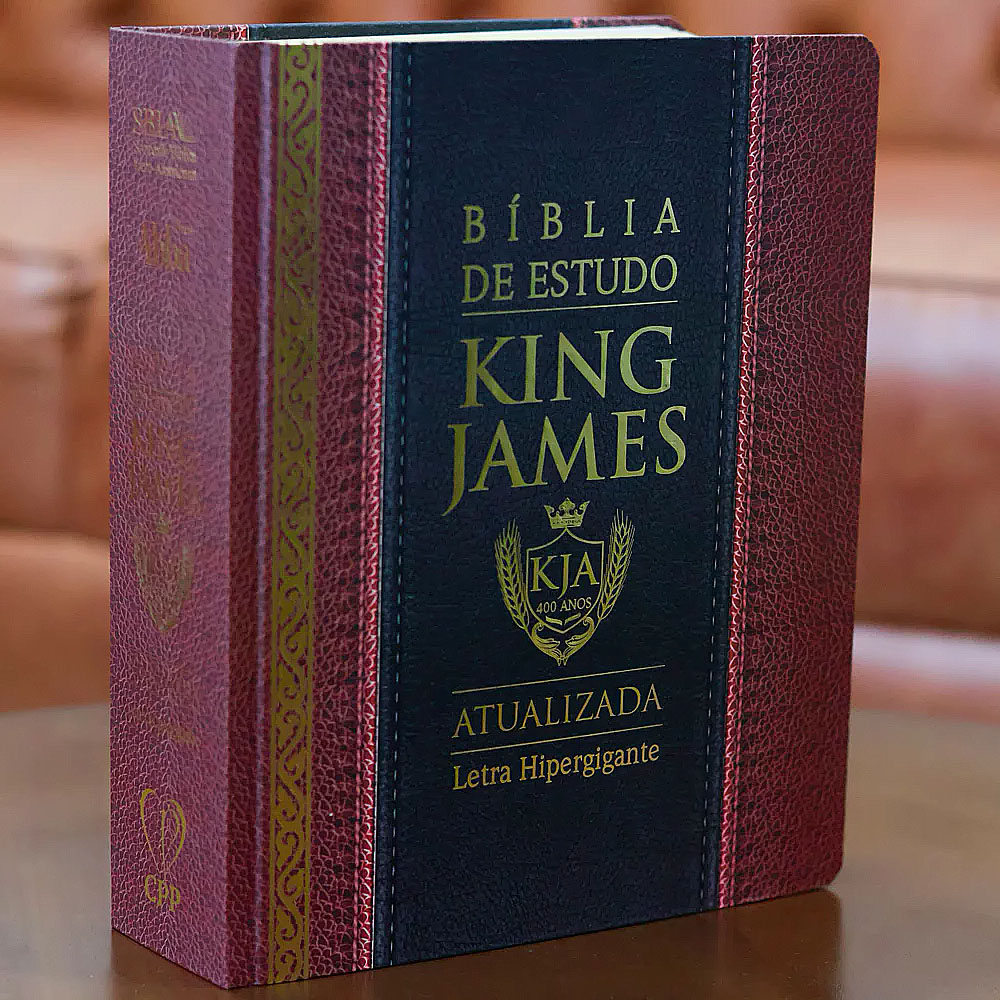 Bíblia de Estudo King James Atualizada Letra Hipergigante - Livraria ...