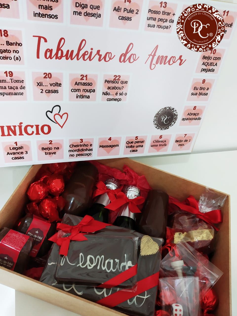 Tabuleiro do amor  Compre Produtos Personalizados no Elo7