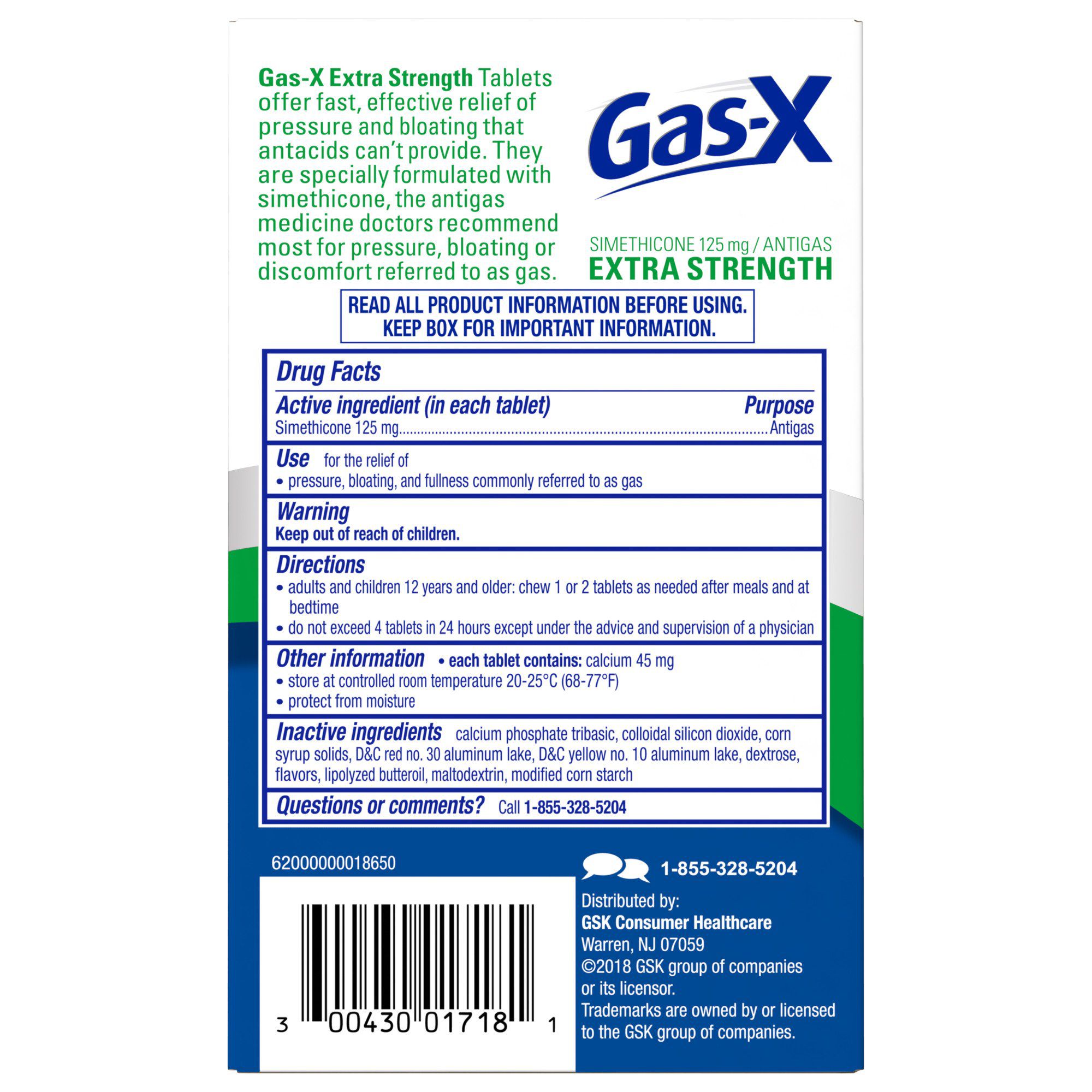 GasX Extra Strength Gas Relief Chewable Tablets Consumos da Martina