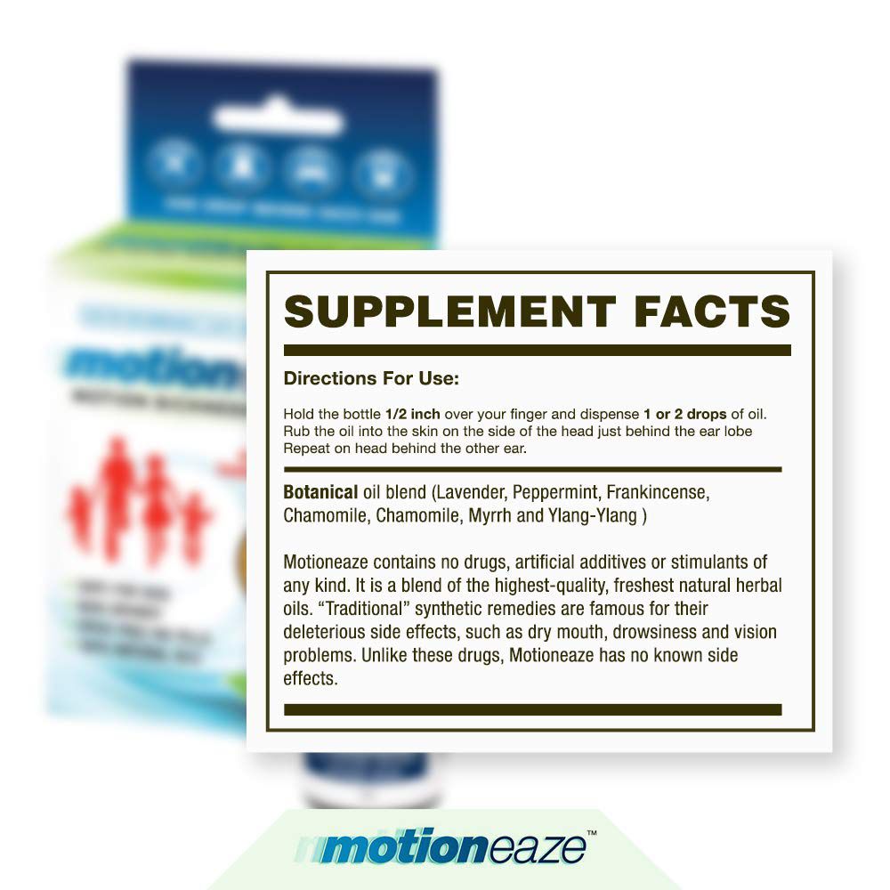 Motioneaze Motion Sickness Relief Topical Oil Consumos da Martina