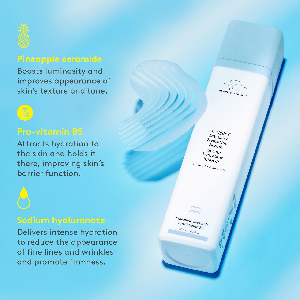Drunk Elephant BHydra™ Intensive Hydration Serum with Hyaluronic Acid