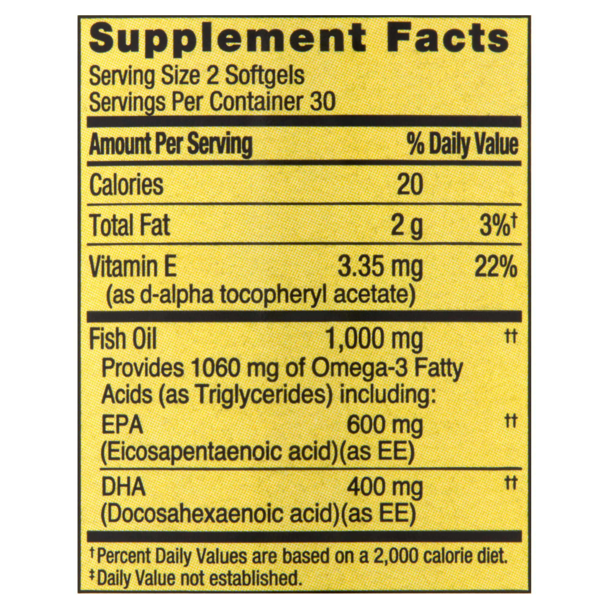 Spring Valley Fish Oil Softgels 1000 Mg Consumos da Martina