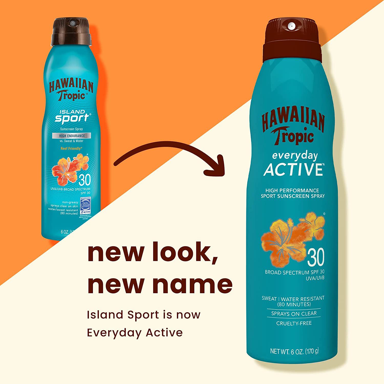 Hawaiian Tropic Island Sport Ultra Light Spray Sunscreen SPF 30