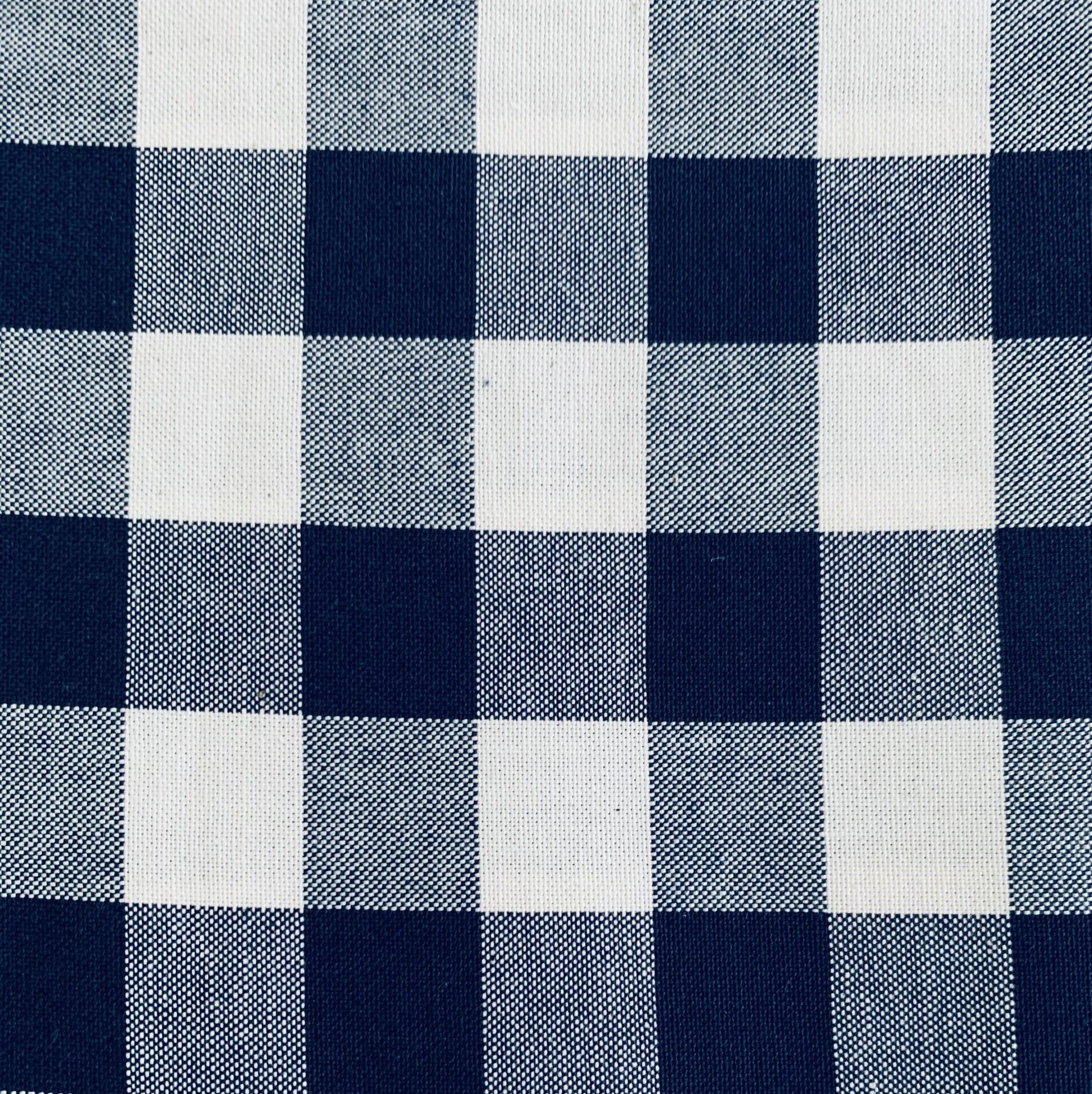 Marilinhas Tecidos – sarja 100% algodao - xadrez enviesado azul – Poe na  mesa - Fernando Maluhy