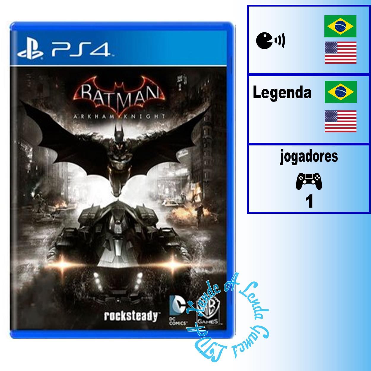 Mídia Física Jogo Batman: Arkham Knight Ps4 Novo Promoção - GAMES