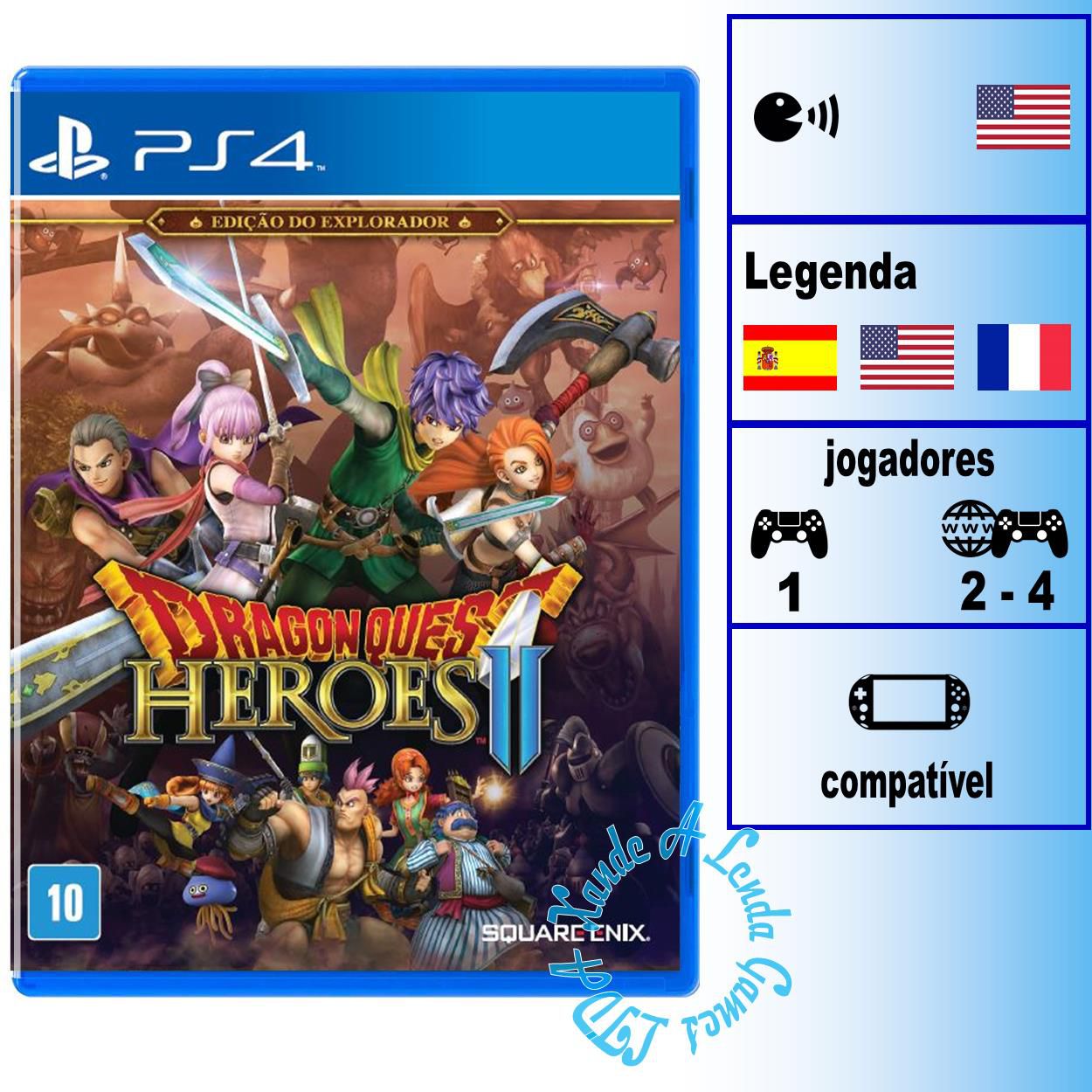 Jogo Dragon Quest Heroes II PS4 Square Enix com o Melhor Preço é no Zoom