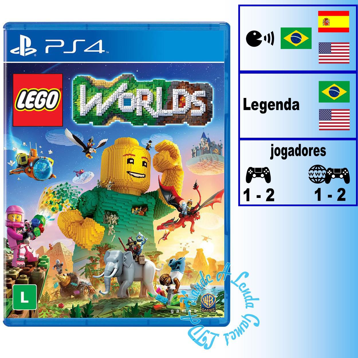 Jogo LEGO Worlds - Playstation Hits - PS4