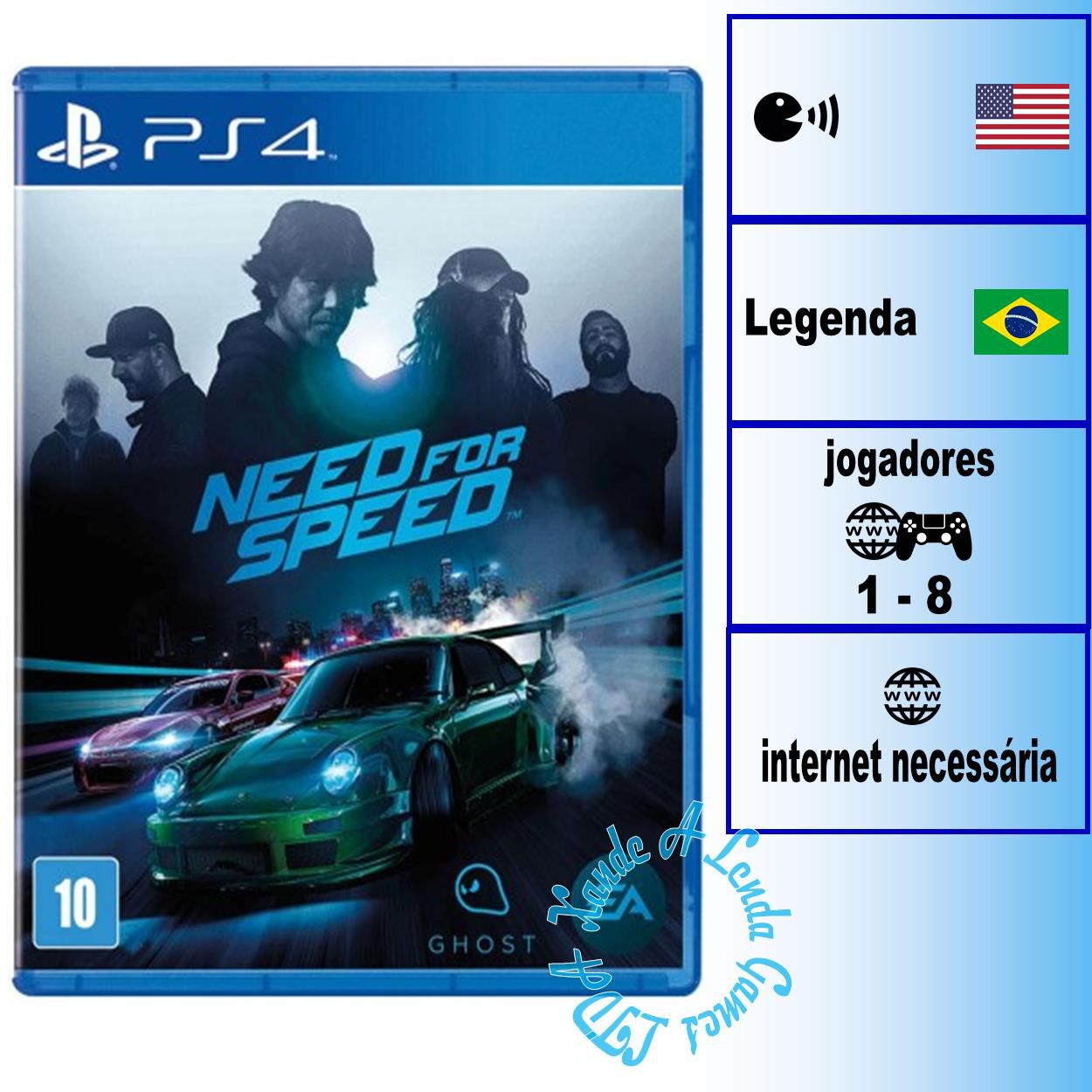 Need For Speed Rivals Playstation Hits Ps4 (Novo) (Jogo Mídia