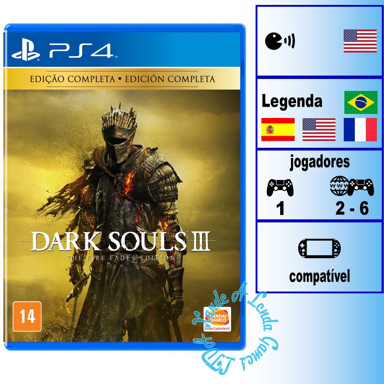 PS4 THE WITCHER 3: WILD HUNT + DARK SOUL III (2 EN 1)