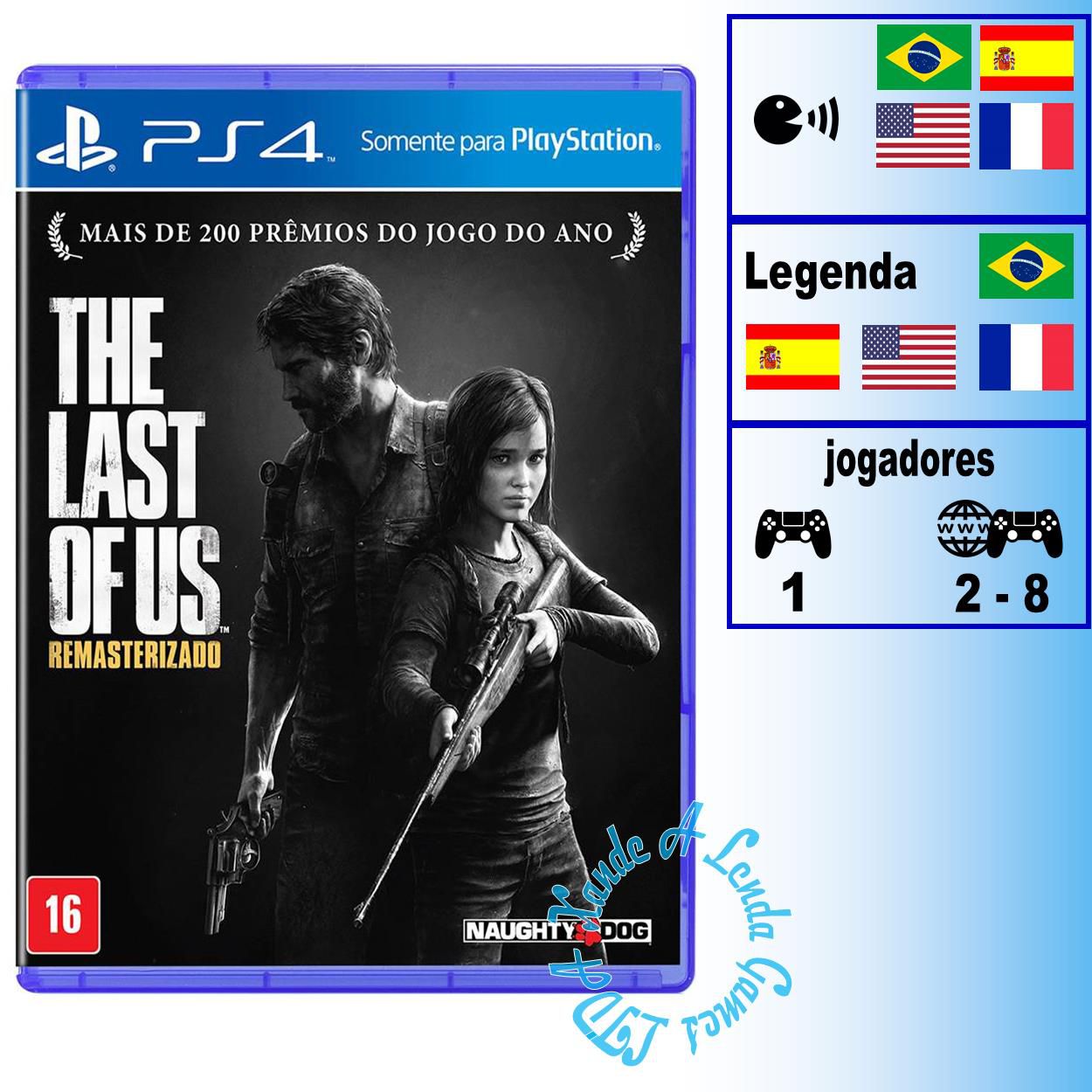 The Last Of Us Remastered Ps4 Mídia Física Novo Porttuguês