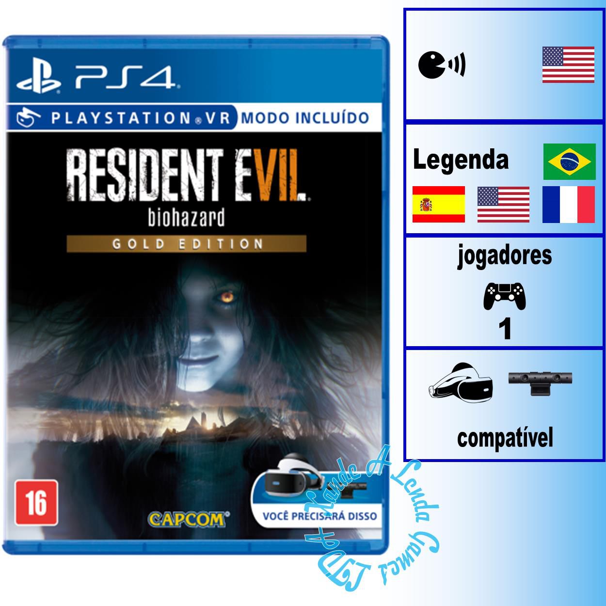 Jogo Ps4 Resident Evil 5 Midia Fisica