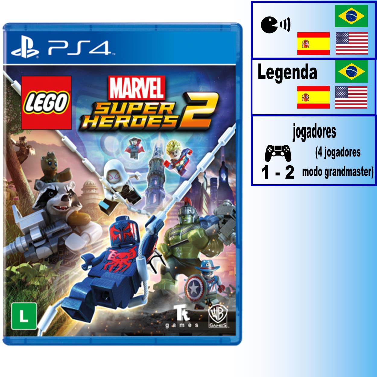 LEGO Marvel Super Heroes and LEGO Marvel Super Heroes 2 PS4