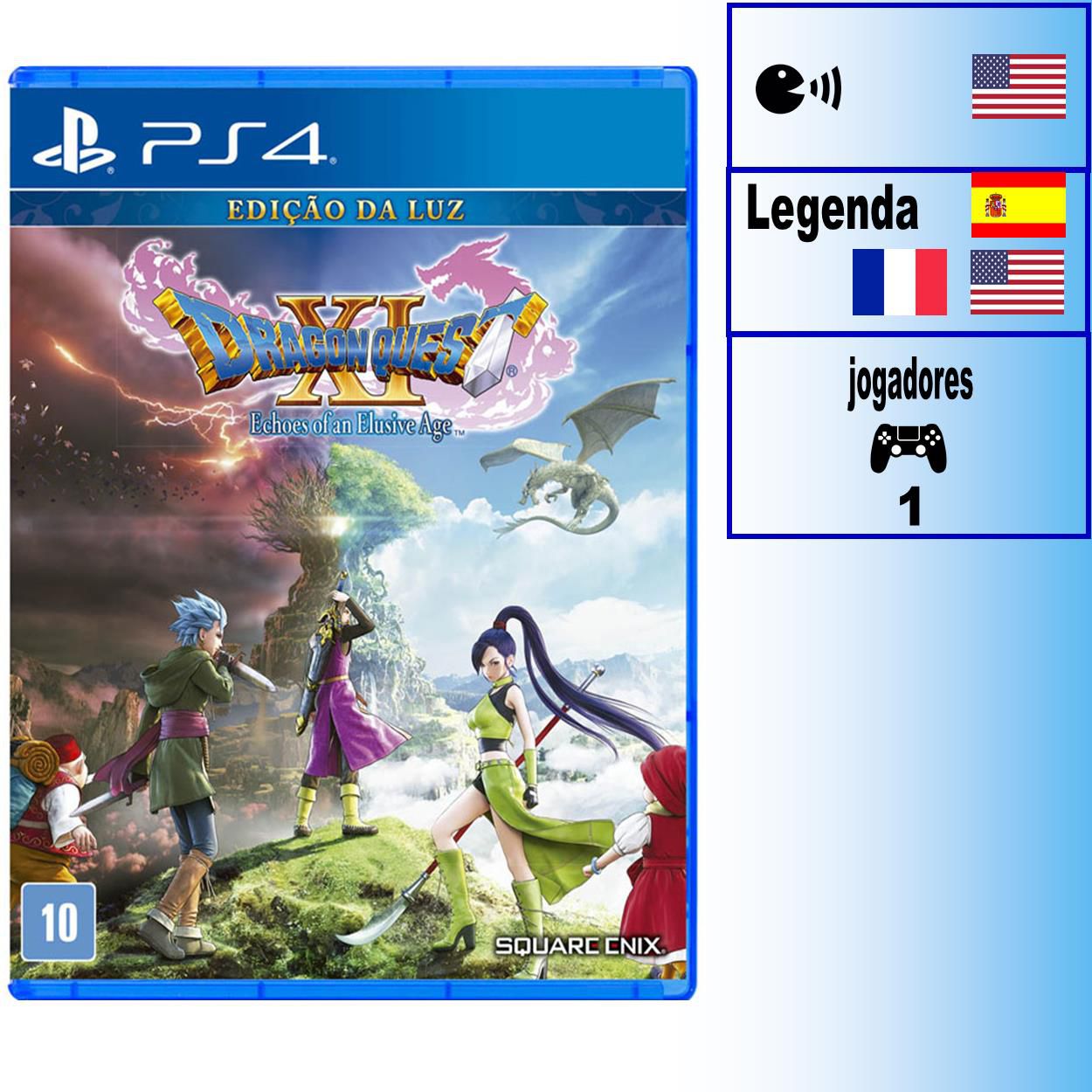 Dragon Quest XI S Echoes of an Elusive Age Definitive Edition - PS4 - Xande  A Lenda Games. A sua loja de jogos!