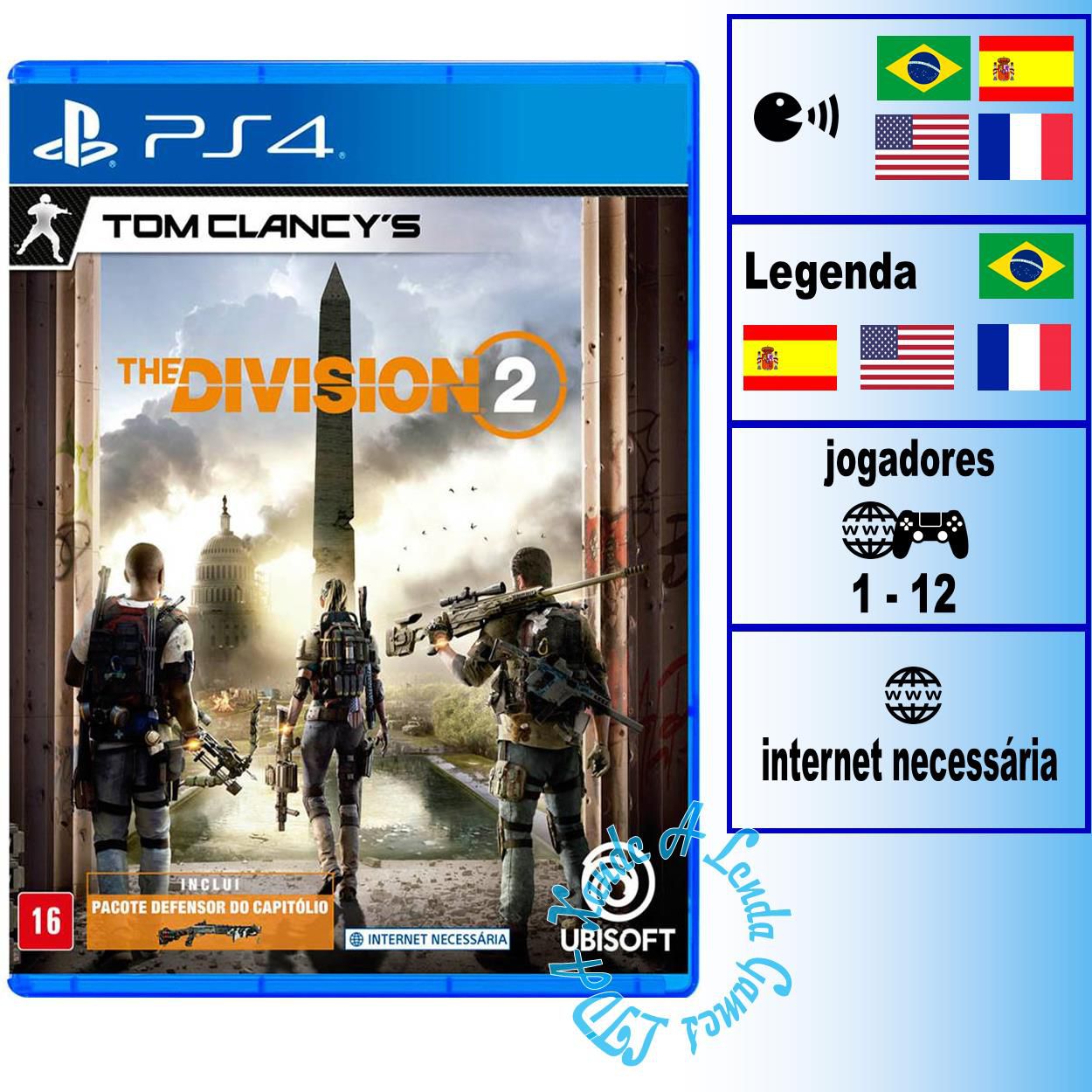 Jogo Tom Clancy's The Division 2 - PS4 - Curitiba - The Division 2