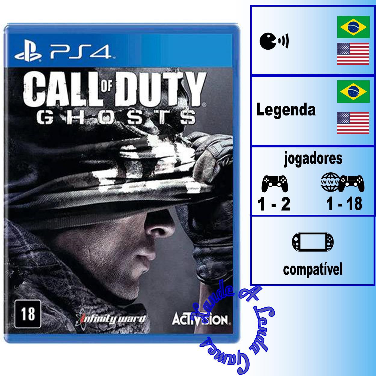 Comprar Call of Duty Ghosts para PS4 - mídia física - Xande A Lenda Games.  A sua loja de jogos!