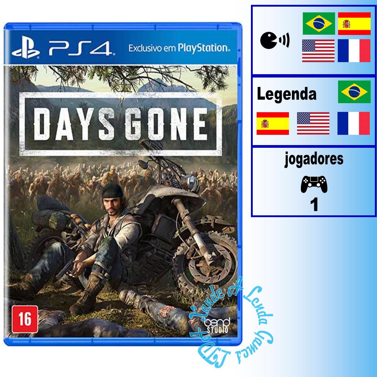 Jogo Days Gone Ps4 midia fisica