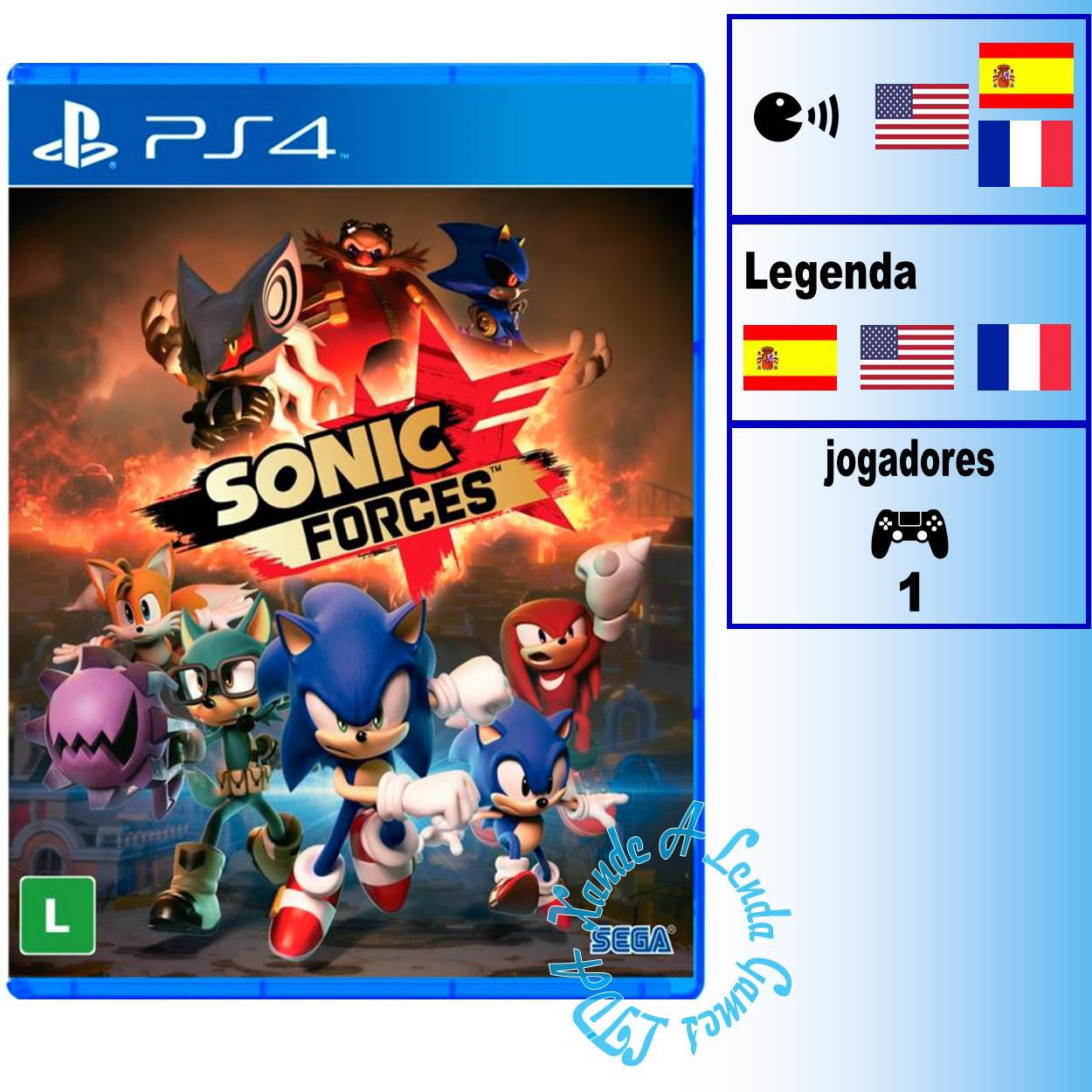 Jogo PS4 Sonic Forces