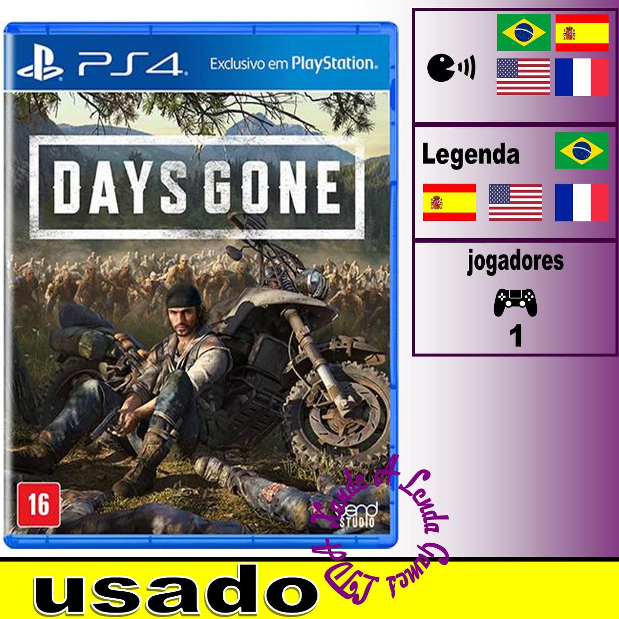 Comprar Days Gone para PS4 - mídia física - Xande A Lenda Games. A sua loja  de jogos!