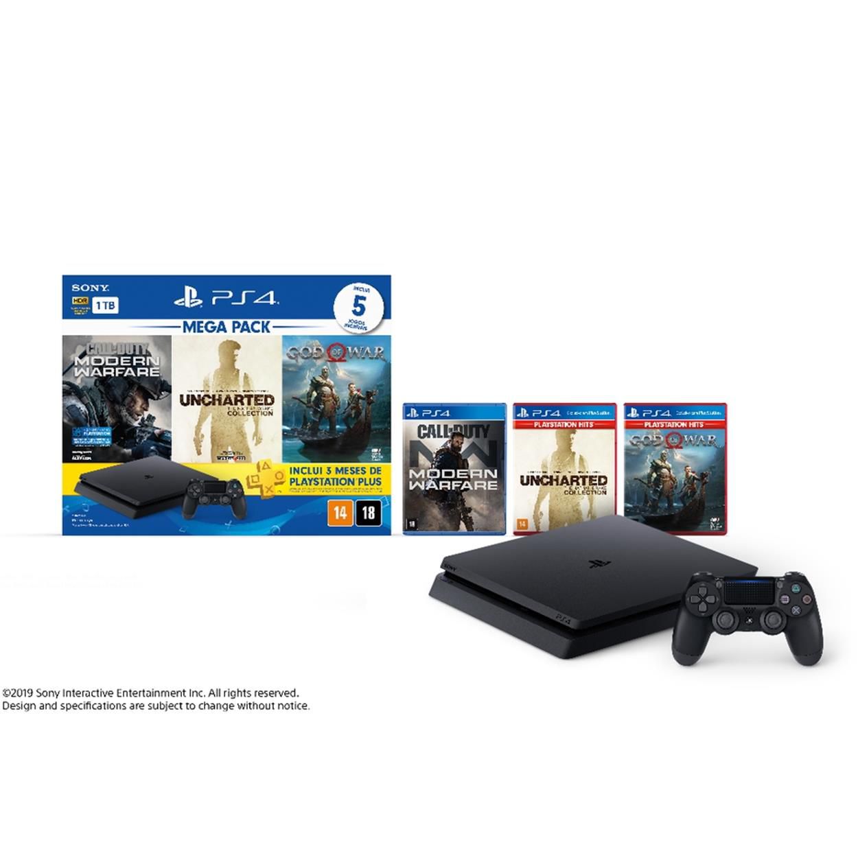 Comprar Console PlayStation 4 Slim Mega Pack Nacional Xande A Lenda