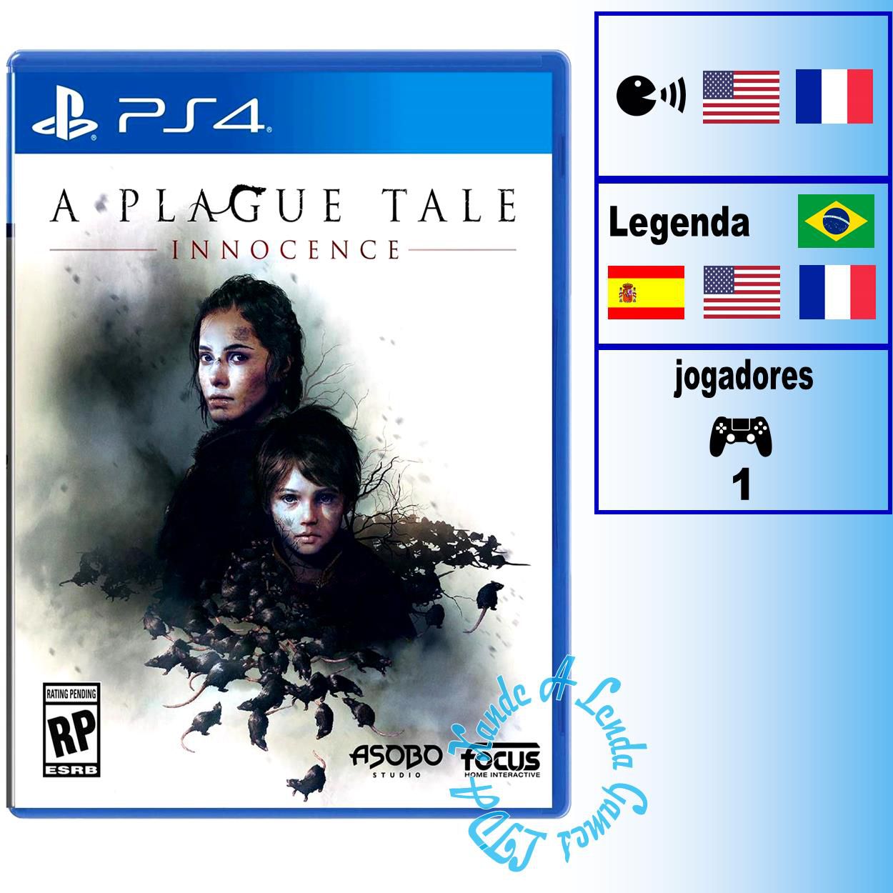 Comprar A Plague Tale: Innocence para PS4 - mídia física - Xande A Lenda  Games. A sua loja de jogos!
