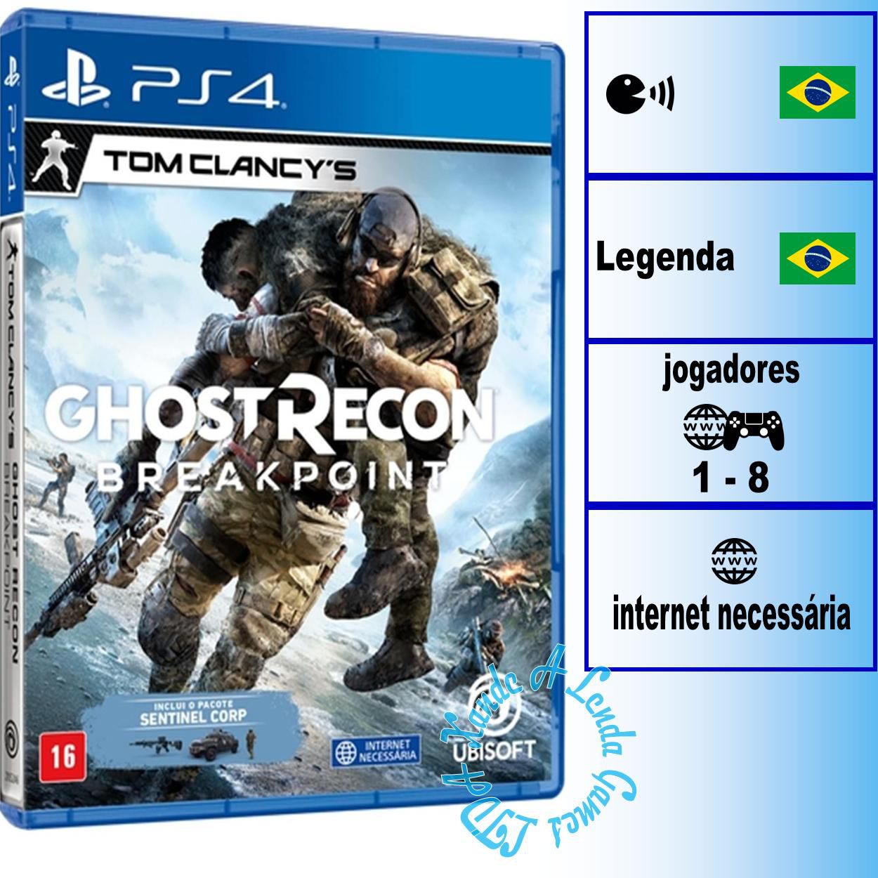 Jogo Tom Clancy's Ghost Recon Wildlands - Ps4 - Mídia Física