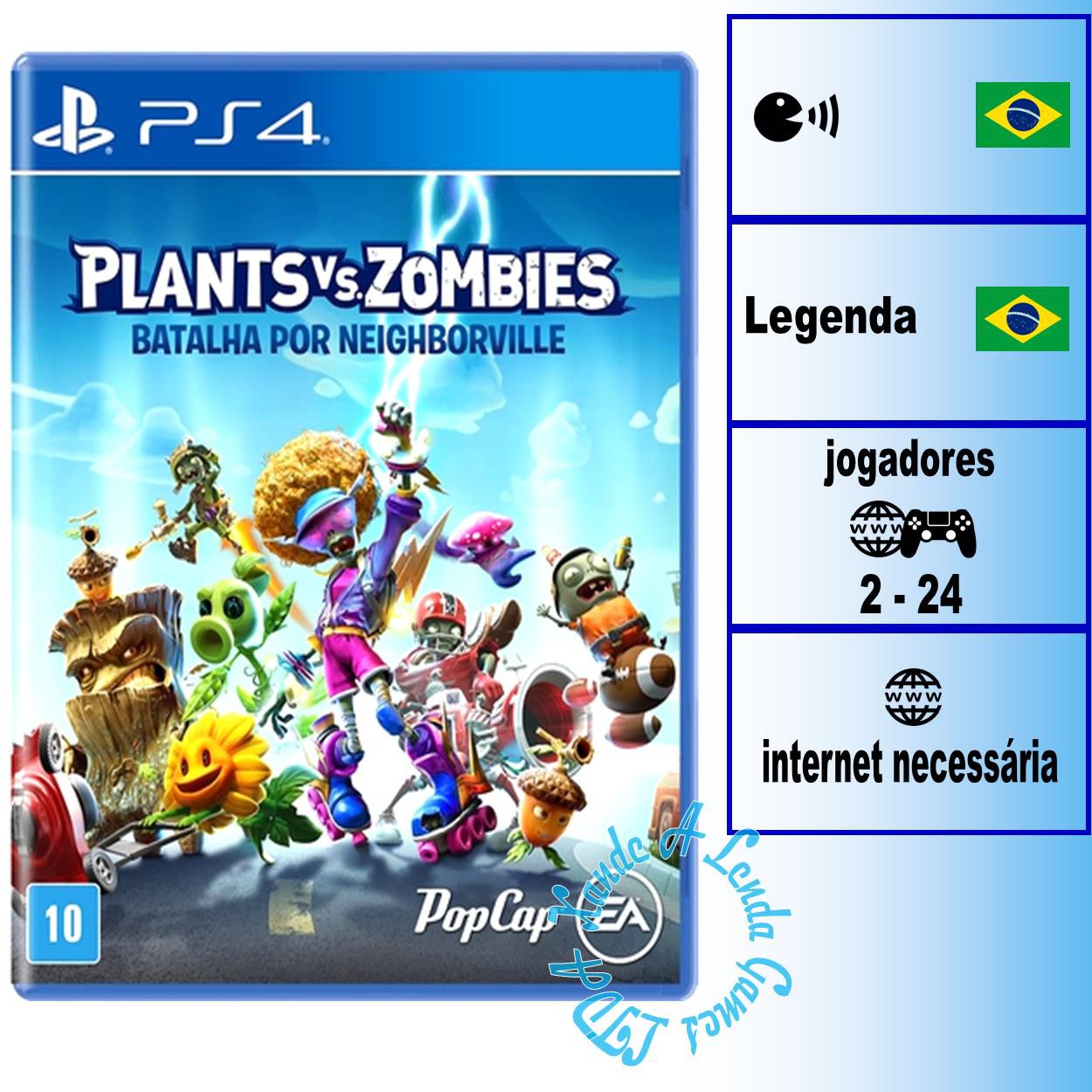 JOGO PS4 - PLANTS VS ZOMBIES GARDEN WARFARE