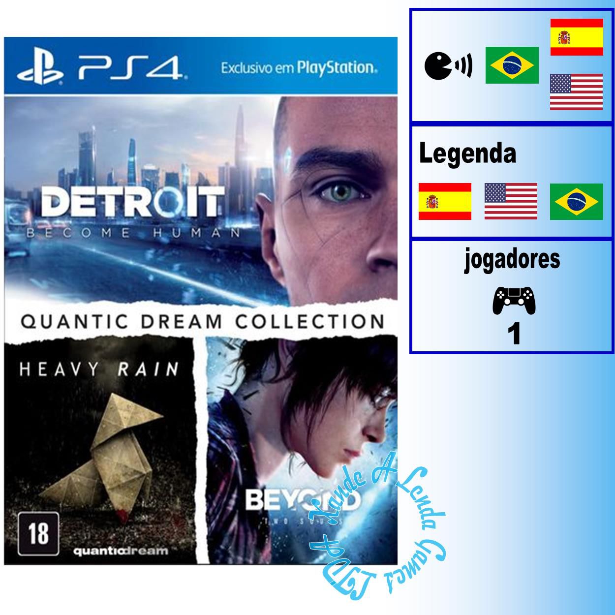 Jogo PS4 The Heavy Rain-Beyond: Duas Almas Collection