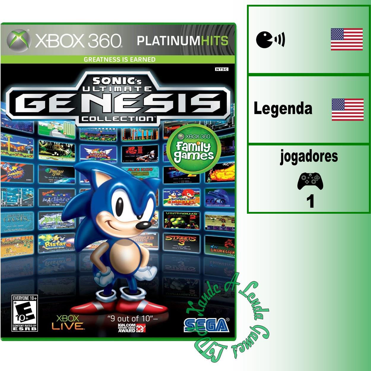 Jogo Sonic Ultimate Genesis Collection Xbox 360 Sega em Promoção é