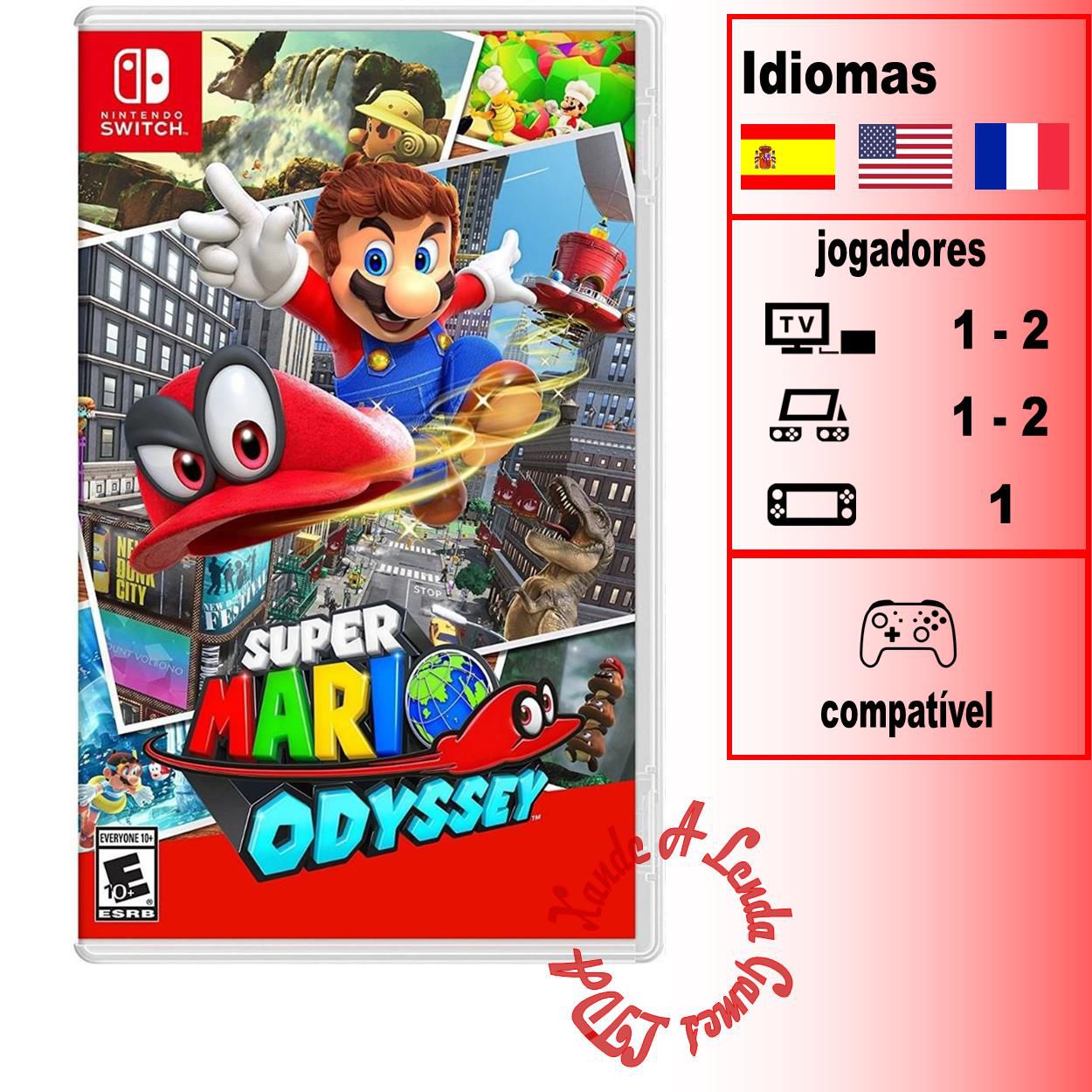 Comprar Super Mario Odyssey para SWITCH - mídia física - Xande A Lenda  Games. A sua loja de jogos!